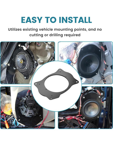 Adaptador de Altavoz NuIth 6x9 a 6.5 para Toyota