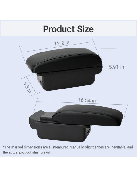 Apoyabrazos Toyota Yaris 2006-2011 Olyrol con 3 Puertos USB
