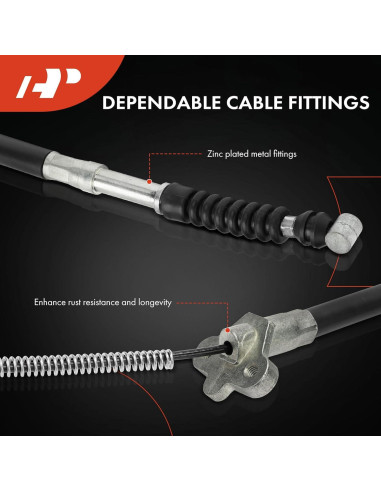 Cable de Freno de Estacionamiento A-Premium Toyota Corolla 93-97