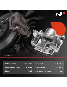 Caliper de Freno A-Premium para Chevrolet Prizm y Toyota Corolla 2