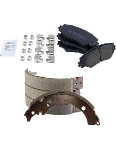 Pastillas de Freno TRQ Semi-Metálicas Juego de 2 Piezas 2