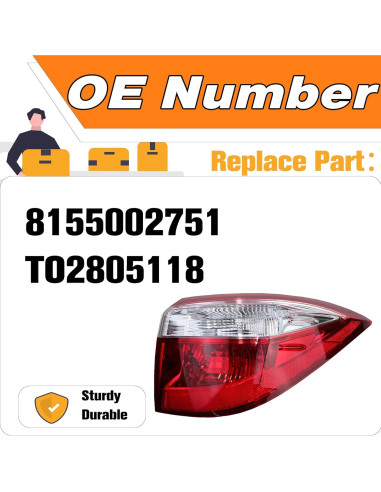 Luz Trasera Derecha LEVANLIGHT para Toyota Corolla 2014-2016