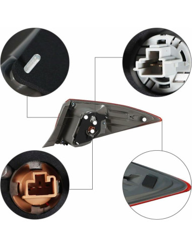 Luz Trasera Derecha LEVANLIGHT para Toyota Corolla 2014-2016