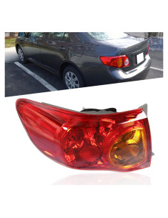 Luz Trasera Roja GXYWADY para Toyota Corolla 2009-2010 Izquierda