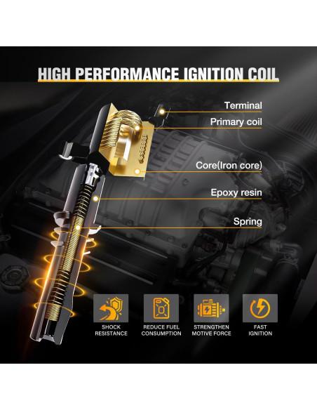 Juego de 4 Bobinas de Encendido Nilight para Toyota/Lexus