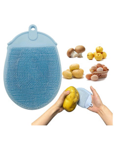 Cepillo Limpiador de Verduras Zorgons - Silicona Azul 45g