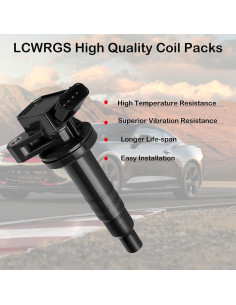 Juego de 4 Bobinas de Encendido LCWRGS para Toyota 1.8L 2