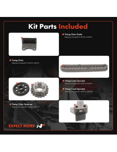 Kit de cadena de distribución A-Premium 5PCS para Toyota 2