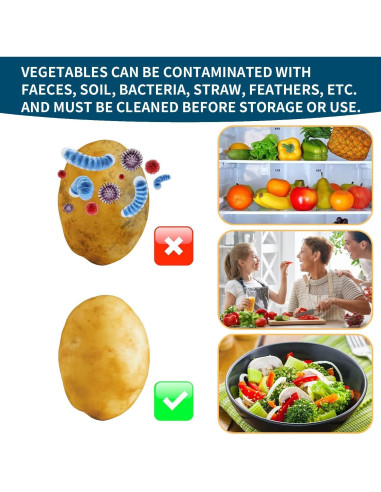 Cepillo Limpiador de Verduras Zorgons - Silicona Azul 45g