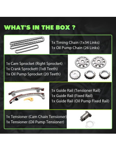 Kit Cadena de Tiempo Motor SCITOO para Toyota 2.0L 2.4L 2