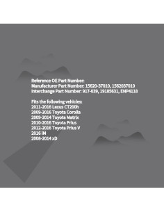 Tapa de Filtro de Aceite YUTOCOOL para Lexus y Toyota 1.8L 2