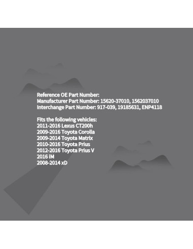 Tapa de Filtro de Aceite YUTOCOOL para Lexus y Toyota 1.8L