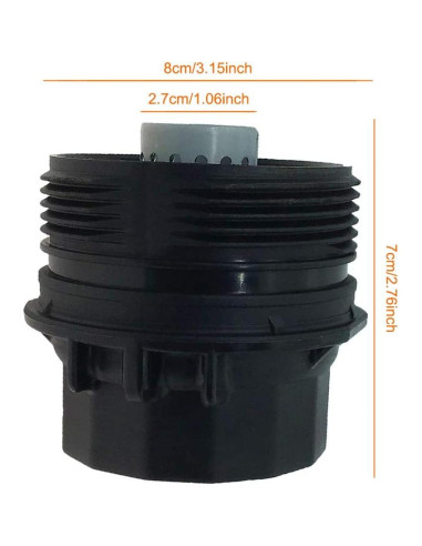 Tapa de Filtro de Aceite YUTOCOOL para Lexus y Toyota 1.8L