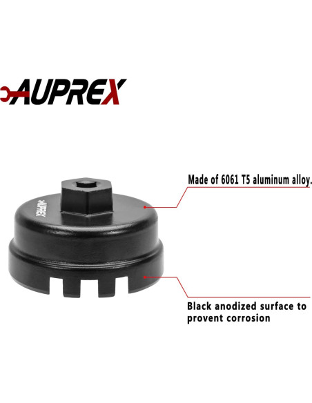 Llave de Filtro de Aceite AUPREX 64mm 14 Flautas para Toyota