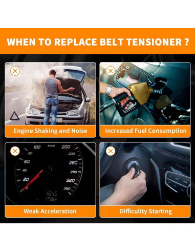 Conjunto de Polea de Tensión GLOCRORET 166200W093 para Toyota