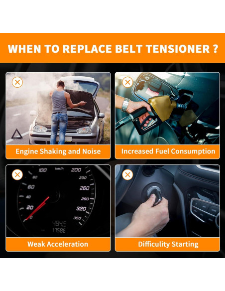 Conjunto de Polea de Tensión GLOCRORET 166200W093 para Toyota