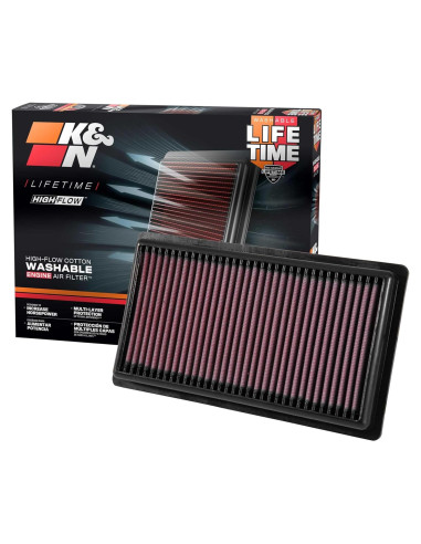 Filtro de aire K&N alto flujo 33-3080 para Fiat/Toyota/Lexus