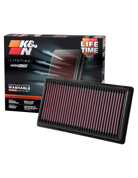 Filtro de aire K&N alto flujo 33-3080 para Fiat/Toyota/Lexus