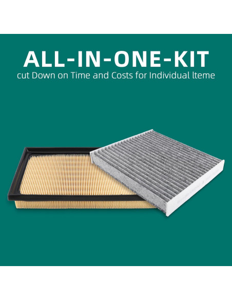 Combo Filtro de Aire Motor y Cabina AUTOKAY para Toyota y Lexus