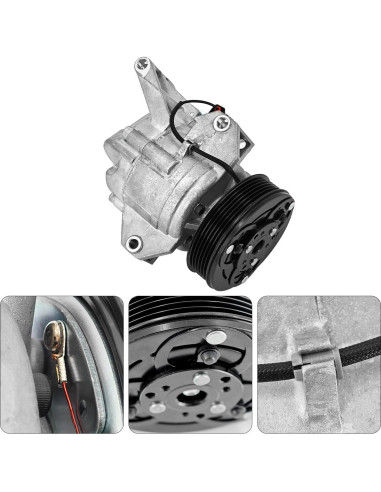 Compresor de aire acondicionado QuenPenge EH466 para Mazda y Toyota