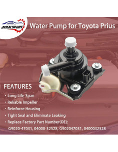 Bomba de refrigerante ATRACYPART para Prius híbrido 2004-2009 2