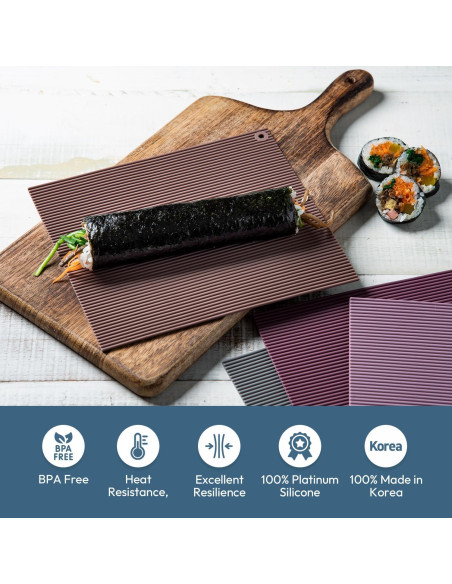 Estera de Sushi de Silicona Carrotez - Rodillo Kimbap Antiadherente
