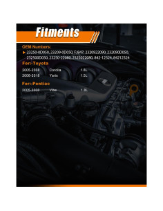 Inyectores de Combustible ABENLY 23250-0D050 Juego de 4 2