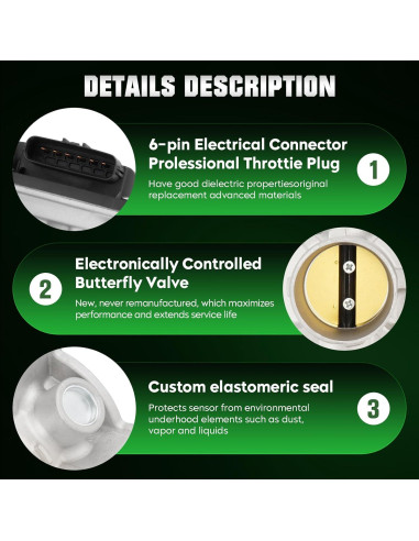 Cuerpo de Aceleración Electrónico ISEYEC para Toyota Yaris 1.5L 2006-2019