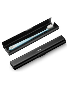 Estuche de cepillo de dientes portátil Oralphi aluminio negro