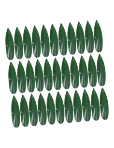 IMIKEYA 100pcs Hojas de Bambú Decorativas para Sushi 18x4.7cm