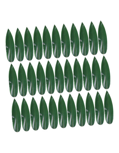 IMIKEYA 100pcs Hojas de Bambú Decorativas para Sushi 18x4.7cm