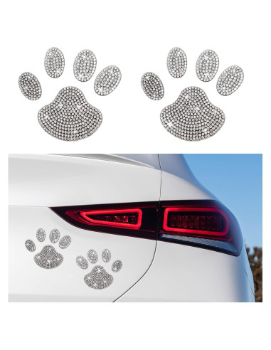 Calcomanías Huella de Perro Brillante Suvnie 2 Pcs