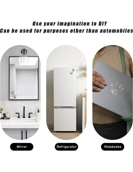 Calcomanías Huella de Perro Brillante Suvnie 2 Pcs