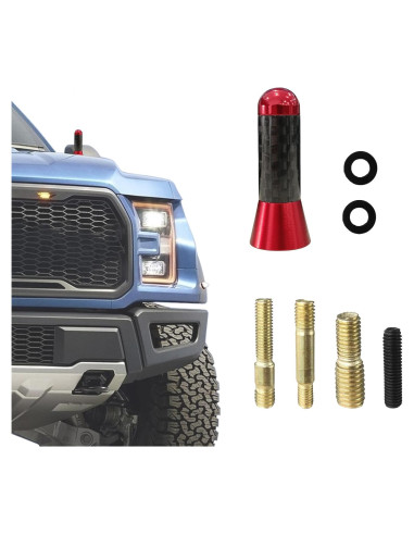 Antena Corta para Coche HAOBO Fibra de Carbono Universal
