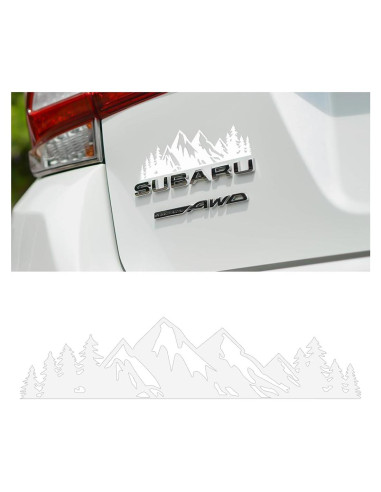 Calcomanías de Árbol de Montaña de Nieve Osilly 2 Piezas