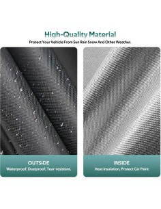 Funda para coche Molebt hatchback impermeable 143-163 cm 2