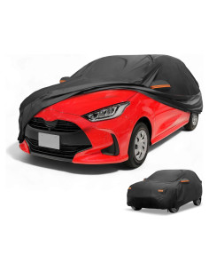 Funda Impermeable para Coche Toyota Yaris 210D Negra