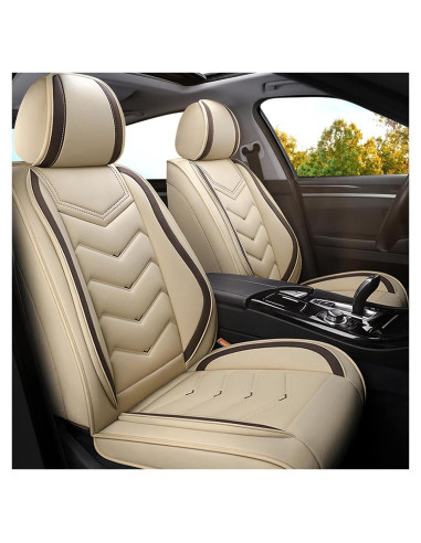 Fundas de Asiento Toyota Corolla 2000-2025 Cuero Nappa Beige