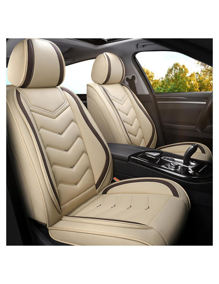 Fundas de Asiento Toyota Corolla 2000-2025 Cuero Nappa Beige