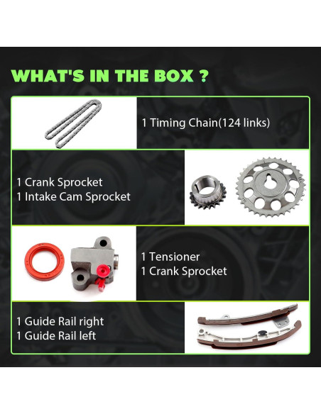 Kit de cadena de distribución SCITOO para Toyota y Scion 1.5L