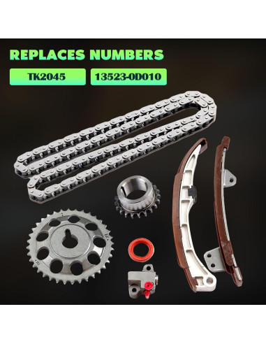 Kit de cadena de distribución SCITOO para Toyota y Scion 1.5L