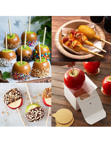 150 Palitos de Caramelo de Bambú YESTOO 14 cm Gruesos 5 mm