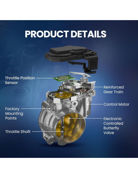 Cuerpo de Aceleración Electrónico MOCA S20125 para Toyota Yaris