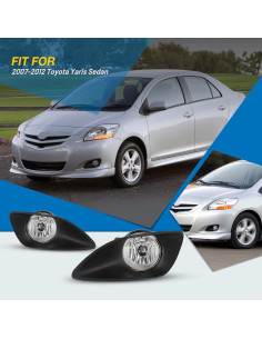 Luces Antiniebla AUTOWIKI para Toyota Yaris Sedán 2007-2012 2