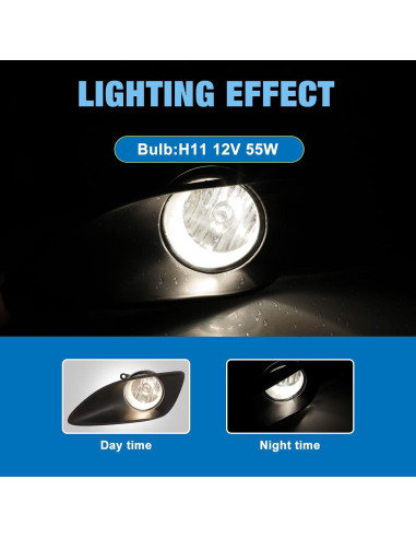 Luces Antiniebla AUTOWIKI para Toyota Yaris Sedán 2007-2012