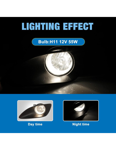 Luces Antiniebla AUTOWIKI para Toyota Yaris Sedán 2007-2012