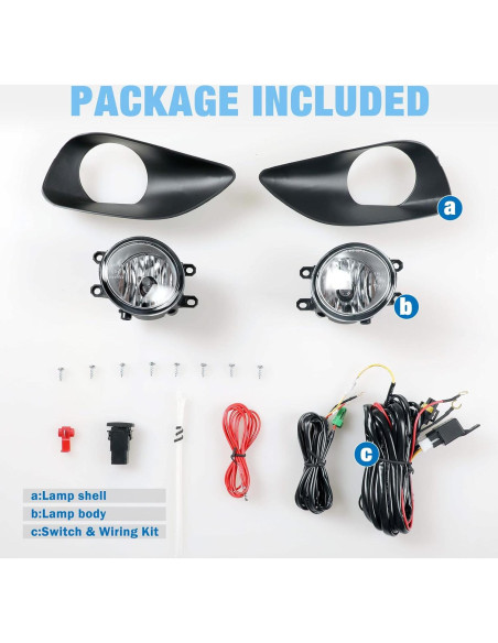 Luces Antiniebla AUTOWIKI para Toyota Yaris Sedán 2007-2012