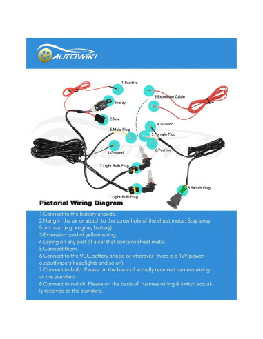 Luces Antiniebla AUTOWIKI para Toyota Yaris Sedán 2007-2012