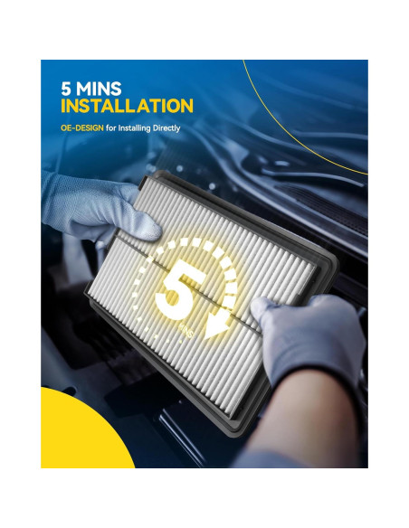 Filtro de aire PHILTOP CA12086 para Toyota Yaris y Scion iA