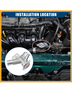 Cuello de Llenado de Radiador Partuto para Toyota Yaris 2007-2018 2